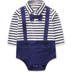 Pasgeboren Baby Meisjes Jongens Zus Broer Bijpassende Bodysuit Bodysuit Jurk Little Sailor Blauwe Streep Shirt Jurk Tweeling Outfit Set