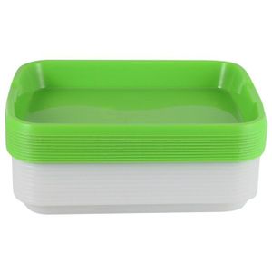 10Sets Double-Layer Zaad Ontkiemen Zaailingenplateau Hydrocultuur Mand Bloem Plant Kiemen Lade