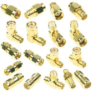 18 Pcs Sma Kits Connector Man Vrouw Plug Antenne Converter Adapter Coax Set