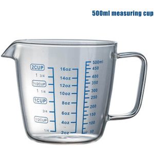 Hittebestendig Glas Maatbeker Met Schaal Kinderen Melk Cup Hoge Borosilicaatglas Cups SNO88