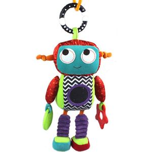 Baby Pluche Mobiele Muzikale Rammelaar Speelgoed Android Robot Baby Opknoping Speelgoed Voor Pasgeboren 0-12 Maand Vroege Educatief Speelgoed pop