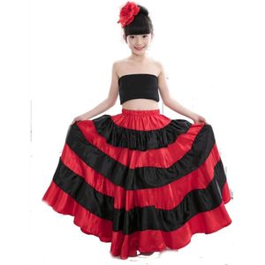 Kinderen Spaanse Flamenco Rok Brazilië Dans Kostuum Gypsy Robe De Buikdans Rok Buikdans Kleding 540