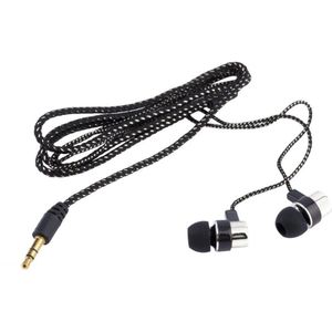 Oortelefoon Gevlochten Bedrading Super Bass In Ear Music Oortelefoon Hifi Stereo Oordopjes Geluidsisolerende Sport Koptelefoon Met Microfoon