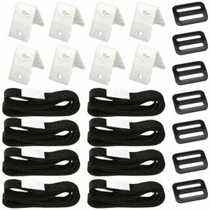 Zwembad Cover Roller Attachment Solar Deken Bandjes Kit Universele Zwembad Strapping Kit Voor Zwembad Solar Cover Reel Accessoire 8Sets