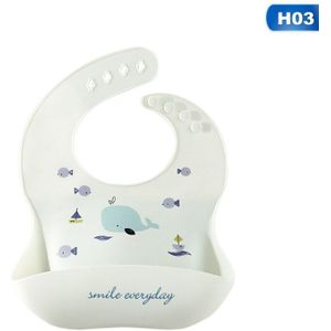 Leuke Cartoon Patroon Slabbers Waterdichte Zachte Siliconen Babyvoeding Kids Meisje Jongens Verstelbare Earing Kinderen Slabbetjes