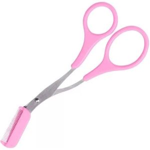 Wenkbrauw Trimmer Schaar Met Kam Facial Wimper Ontharing Razor Grooming Clips Vormgeven Scheerapparaat Cosmetische Make-Up Accessoires