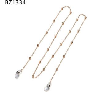 Bril Kettingen Parels Metalen Bladeren Antislip Zonnebril Houder Band Ketting Voor Vrouwen Brillen Accessoires