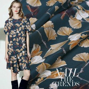 114 cm breed natuurlijke zijde stof meter 16 mm digitale inkjet zijde crêpe de chine stof gedrukt jurk stof zijden doek