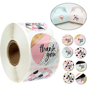 Label Stickers Folie Dank U Stickers 1 ''500Pcs Smaak Business Bestellen Home Hand Madesticker Bruiloft Envelop