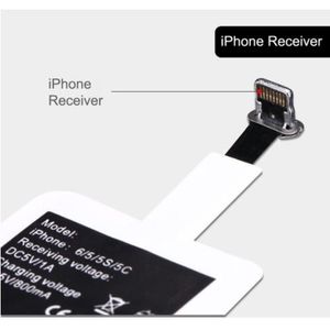 Universele Qi Draadloze Oplader Ontvanger Adapter Receptor Pad Coil Voor Android Ios Telefoon Iphone 5 5S 6 6S 7 Samsung Galaxy S4 S5 3