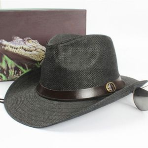 Chic Unisex Vrouwen/Mannen Cowboy Trilby Hoed Brede Rand Stro One Size Cap