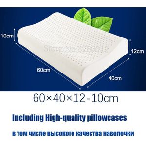 Thailand Natuurlijke Latex Bed Cervicale Kussen Gezondheidszorg Orthopedisch Kussen Voor Neck Dunlopillo Latex Foam Kussen Slapen Almohada