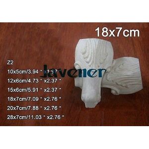 Z2 -18X7 Cm Hout Gesneden Onlay Applique Carpenter Decal Houtbewerking Timmerman Been Bloem