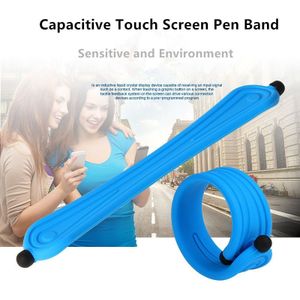 Universele Capacitieve Scherm Touch Pen Voor Tabletten Touch Pennen Voor Samsung Silicon Band Polsband Mobiele Telefoon Stylus Voor Iphone