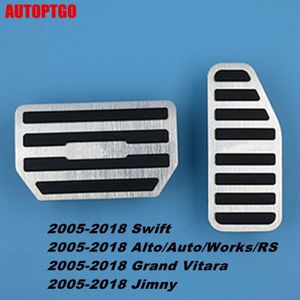 Aluminium + Rubber At/Mt Auto Voet Gas/Koppeling/Rem Pedaal Pad Cover Voor Suzuki Grand Vitara swift Jimny Alto 2005