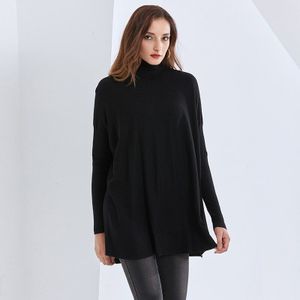 Twotwinstyle Casual Trui Voor Vrouwen Coltrui Lange Mouwen Breien Truien Oversized Truien Vrouwelijke Winter Kleding