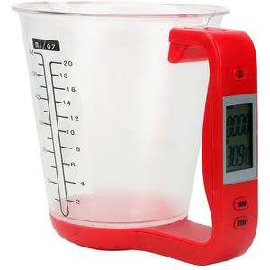 Elektronische Maatbeker Keukenweegschaal Met Lcd-scherm Digitale Beker Host Wegen Temperatuur Meting Cups Keuken Gereedschap