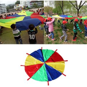 6 ~ 16ft Veelkleurige Kid 'S Play Parachute Tent Outdoor Games Activiteiten Speelgoed