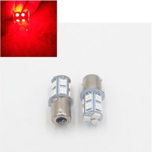2 stuks Rode LED 1156 R10W BA15S 245 1073 1093 13 5050 SMD P21W Auto AUTO Tail Richtingaanwijzer lamp 12V 24V