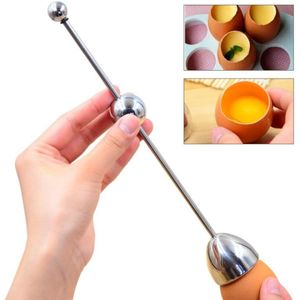Ei Shell Gekookt Gekookte Topper Egg Cracker Snipper Roestvrij Keuken Tool Staal Cutter Opener Schaar Tijera Clipper