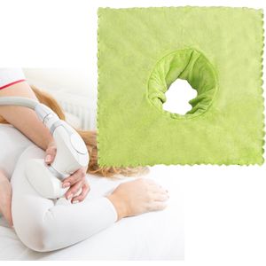 Massage Tafel Sheet Covers Met Gezicht Adem Gat Wasbaar Satijn Strip 35X35Cm Zachte Herbruikbare Handdoek Protector Voor massage Bed