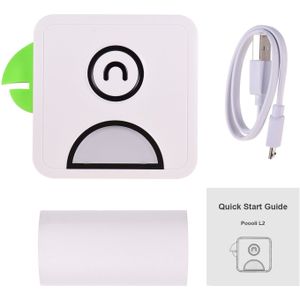 Poooli L2 Pocket Thermische Printer 58Mm Draadloze Bt Printer 300Dpi W/1 Rol Thermisch Papier Voor Afdrukken labels Lijsten Foto &#39;S Maken