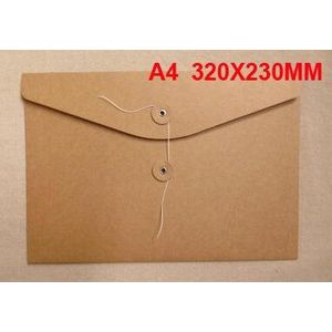 10 stks A4 A5 Kraftpapier Envelop Tas Bestand Organizer Document Tas