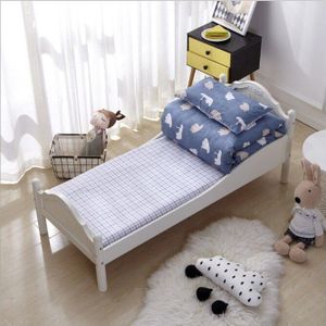 3 Pcs Katoen Wieg Beddengoed Kit Cartoon Baby Beddengoed Set Omvat Kussensloop Laken Dekbedovertrek Zonder Vulmiddel