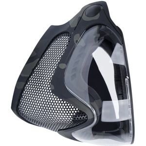 1Pc Dual Mode Combat Masker Outdoor Game Masker Gear Staal Scherm Beschermende Masker Voor Man Vrouwen (Camouflage)