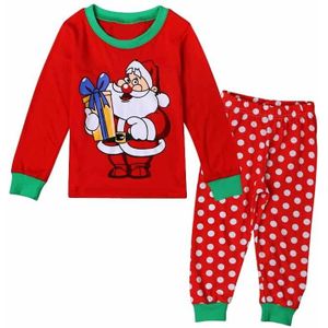Kerst Kinderkleding Jongens Suits Meisjes Katoen Kerstman Tops + Broek Pyjama Kids Kleding Nachtkleding Sets