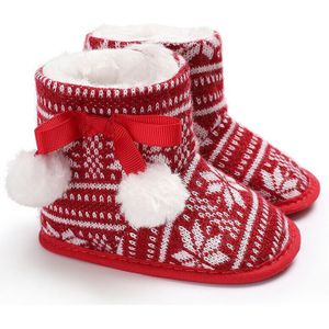 Pasgeboren Baby Meisje Booties Zachte Zool Snowboots Winter Warm Crib Schoenen 0-18M