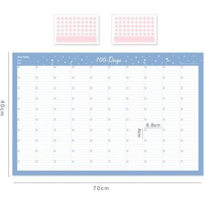 Jaar Jaarlijkse Plan Kalender Dagelijkse Schema Met Sticker Stippen Muur Planner Kawaii Briefpapier Studie Planning Leren Voor Kinderen