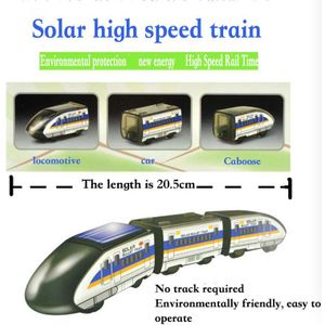 Grappig Solar Toy Zonne-energie Hogesnelheidstrein Model Diy Educatief Wetenschap Speelgoed Studenten Experimentele Speelgoed Voor