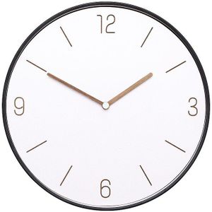 Luxe Witte Wandklok Metalen Woonkamer Slaapkamer Stille Nordic Grote Horloge Thuis Klok Mechanisme Horloge Wanddecoratie FZ452