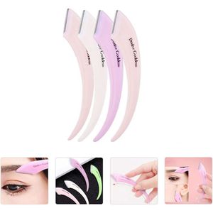 4Pcs Travel Razors Stainless Steel Blades Brow Shaver Trimmers Beauty Tools