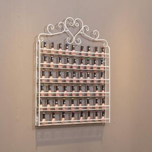 Nail rubber nagellak nail plank smeedijzeren cosmetica muur opknoping display rack display plank opbergrek