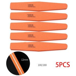 5/10 Stuks Nail File Buffer Spons Ruit Dubbele Side Nagelvijlen Buffer 100/180 Polijsten Slijpen Manicure Pedicure Nail bestand