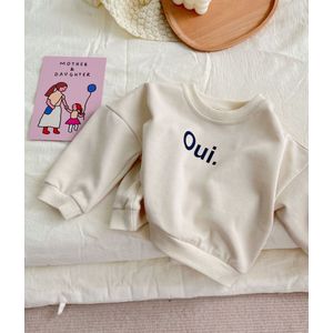 Lente Herfst Baby Losse Sweater Jongens Meisjes Brief Afdrukken Trui Katoen Peuter Lange Mouw Tops Katoenen Baby Kleding