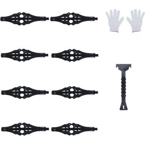 8Pcs Winter Sneeuw Emergency Anti-Slip Band Keten Voor Auto Vrachtwagen Suv-Zwart Duurzaam En cadena Nieve Цепи Противоскол