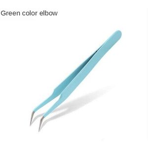 Kleur Pincet Reparatie Tools Industriële Precisie Elleboog Rechte Pincet Reparatie Tools Valse Wimpers Nail Gereedschap