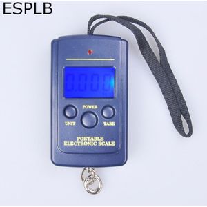 Esplb Mini Digitale Weegschaal 0-10Kg/5G 10-40Kg/10G Vissen Reizen bagage Opknoping Schaal Elektronische Weegschaal Met Backup Licht