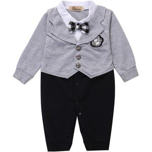 Pudcoco Jongen Jumpsuits 0-24 M Baby Baby Boy Party Gentleman Kleding Romper Jumpsuit Outfit Pak