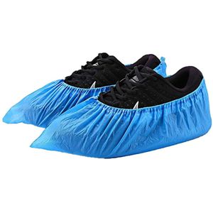 100 PCS(50 Pairs) Shoe Covers Disposable Waterproof Rain Shoes Covers Slip-resistant Rubber Rain Boot Overshoes One Size Shoes