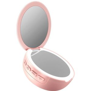 Vanity Make-Up Spiegel, Led Licht Invullen Manity Bluetooth Speaker Draagbare Mini Audio Speaker Make-Up Spiegel