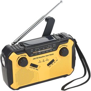 Fm/Am Radio Outdoor Hand Aangezwengeld Solar Radio Waterdichte Hand Crank Solar Multifunctionele Emergency Bluetooth Speaker Draagbare