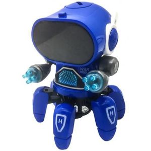 Intelligente Robots Voor Kids Dance Muziek Leuke 6-Claws Kleurrijke Led Licht Muziek Dansen Mini Elektrische Robot Kinderen Speelgoed