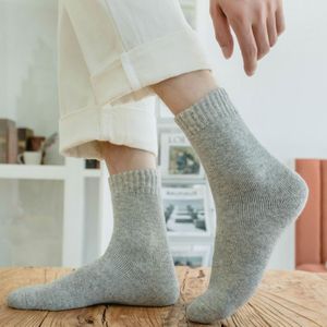 Winter Warm Merino Wol Mannelijke Mannen Sokken Vrouwen Sokken Super Dikker Effen Sokken Merino Wol Konijn Sokken Tegen Koude Sneeuw