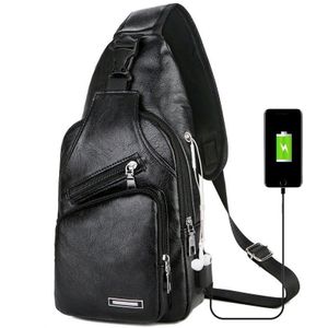 Mannelijke Schoudertassen Usb Opladen Crossbody Tassen Traval Anti Diefstal Borst Bag School Boodschappers Zak