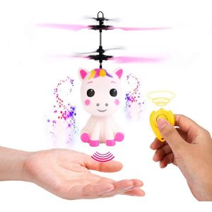2 Kleuren Vliegende Eenhoorn Speelgoed Met Led Licht Hand Controlled Eenhoorn Helicopter Speelgoed Originele Doos Verpakking Jongen Meisje