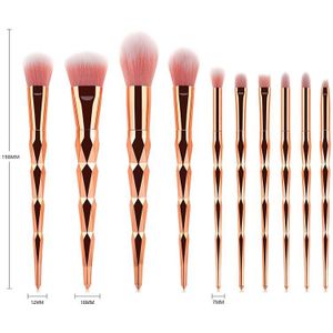 10pcs Gold Eenhoorn Make-Up Borstel Set Foundation Mengen Power Eyeshadow Brush Cosmetische Beauty Make Up Tool
